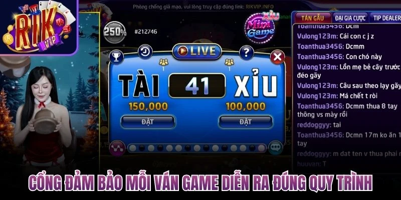 cong dam bao moi van game dien ra dung quy trinh